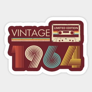 Vintage 1964 Limited Edition Cassette Sticker